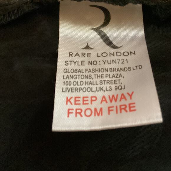 5018 NWOT Rare London Fit & Flare Square Neck Sleeveless Mini Dress Black Size 4 - Picture 5 of 7